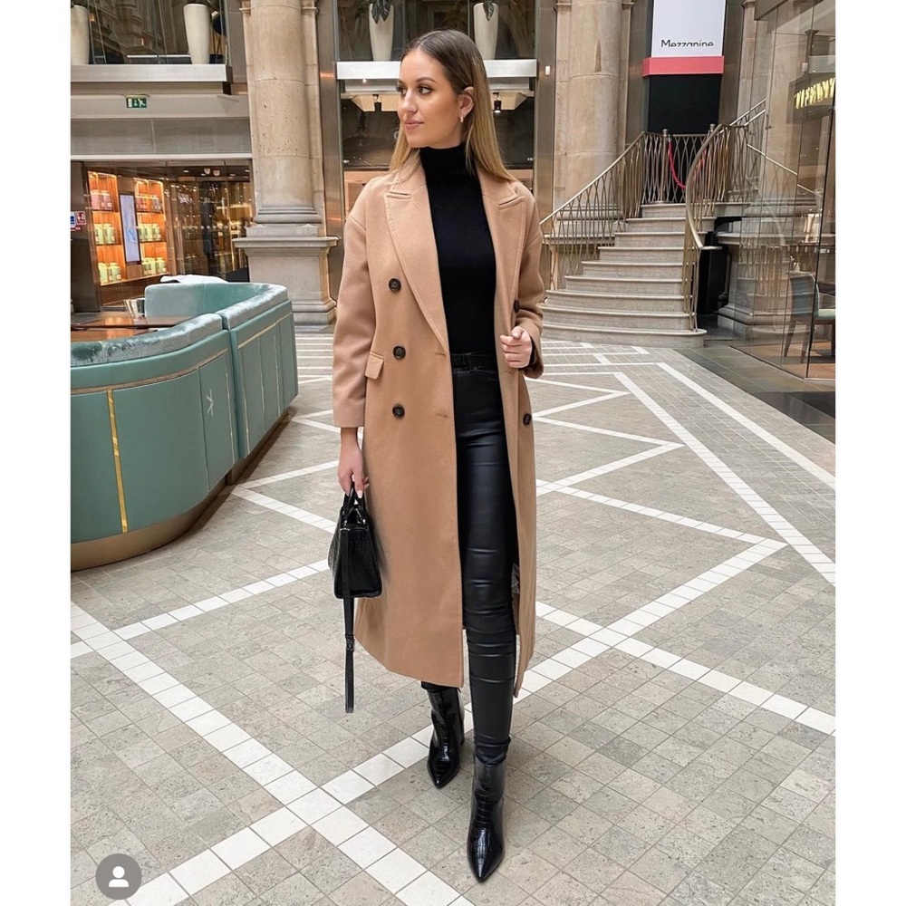 Camel coat from Zara 🍂